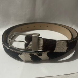 Women’s Elite Brown/White Cowhide Belt L